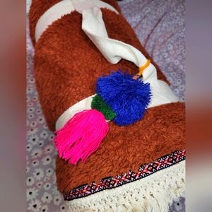 Natural Life rust orange throw blanket